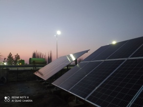 Проект строительства  фотоэлектрической станции мощностью 40 кВт.  в Юкоричирчикском районе Ташкентской области. Грант от Корейского энергетического агентства
